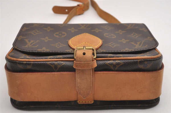 Authentic Louis Vuitton Monogram Cartouchiere MM M51253 Shoulder Cross Bag 1757I