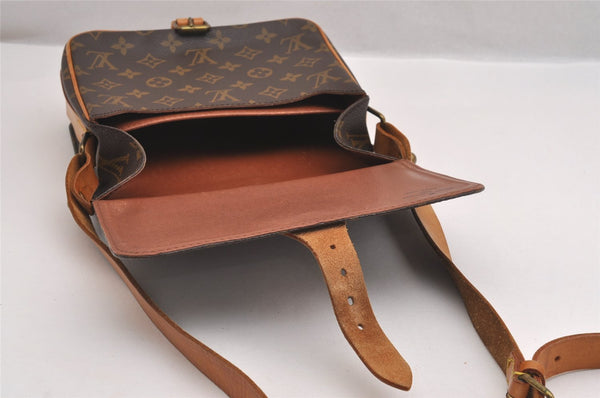 Authentic Louis Vuitton Monogram Cartouchiere MM M51253 Shoulder Cross Bag 1757I