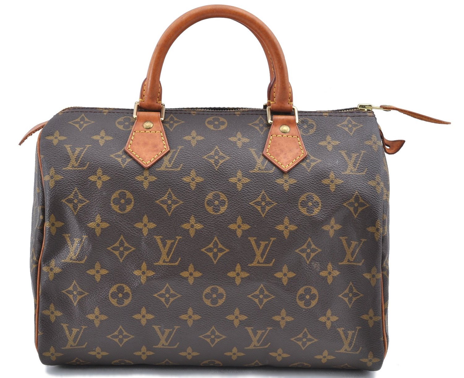 Authentic Louis Vuitton Monogram Speedy 30 Hand Bag Purse M41526 LV 1758D