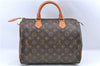 Authentic Louis Vuitton Monogram Speedy 30 Hand Bag Purse M41526 LV 1758D