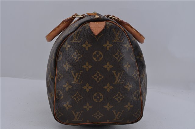 Authentic Louis Vuitton Monogram Speedy 30 Hand Bag Purse M41526 LV 1758D