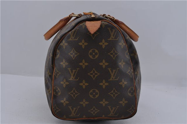 Authentic Louis Vuitton Monogram Speedy 30 Hand Bag Purse M41526 LV 1758D