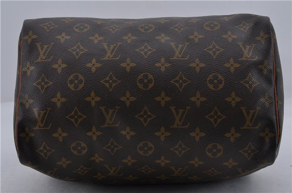 Authentic Louis Vuitton Monogram Speedy 30 Hand Bag Purse M41526 LV 1758D