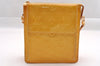 Auth Louis Vuitton Monogram Vernis Mott Shoulder Bag Yellow M91059 LV Junk 1758I