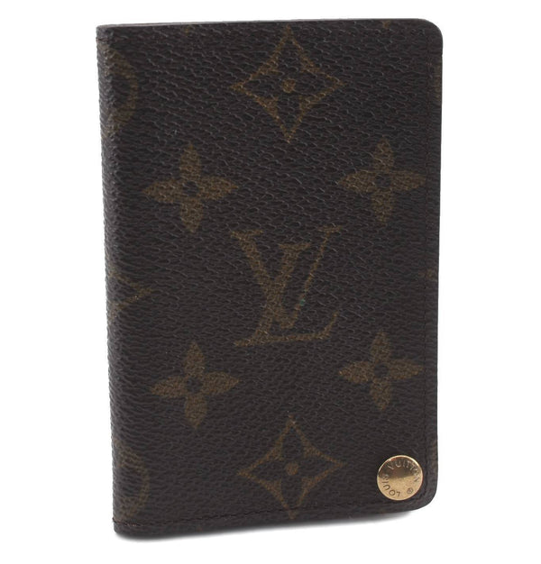 Auth LOUIS VUITTON Monogram Porte Cartes Credit Pression M60937 Card Case 1759C