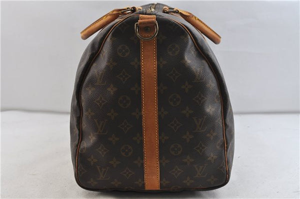 Auth Louis Vuitton Monogram Keepall Bandouliere 55 Boston Bag M41414 LV 1759D