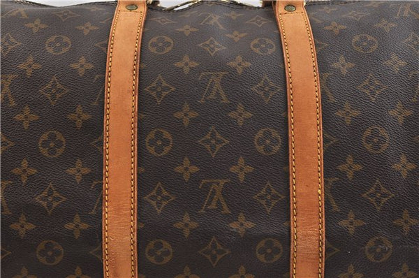 Auth Louis Vuitton Monogram Keepall Bandouliere 55 Boston Bag M41414 LV 1759D