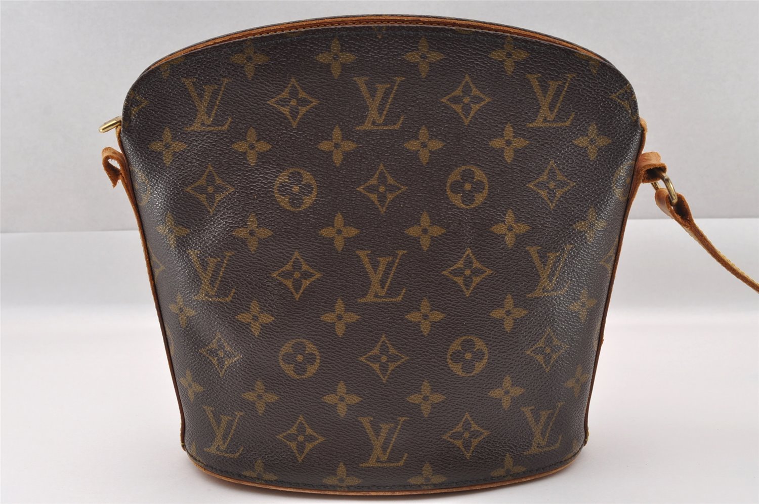 Authentic Louis Vuitton Monogram Drouot Shoulder Crossbody Bag M51290 Junk 1759I