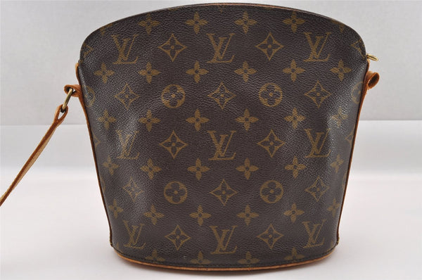Authentic Louis Vuitton Monogram Drouot Shoulder Crossbody Bag M51290 Junk 1759I