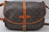 Auth Louis Vuitton Monogram Saumur 30 Shoulder Cross Body Bag M42256 LV 1760D