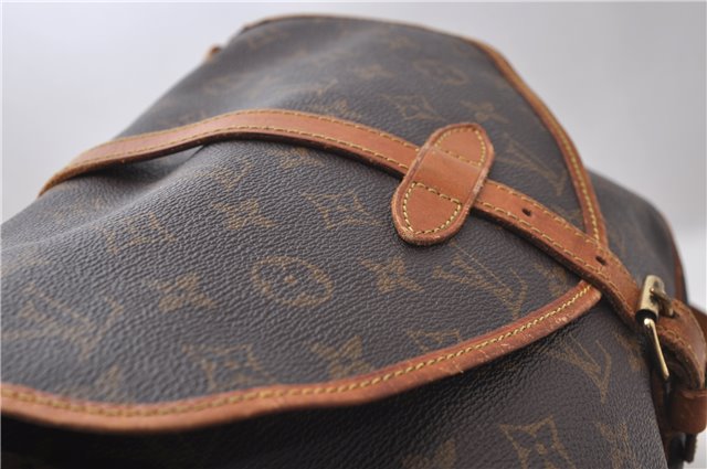 Auth Louis Vuitton Monogram Saumur 30 Shoulder Cross Body Bag M42256 LV 1760D