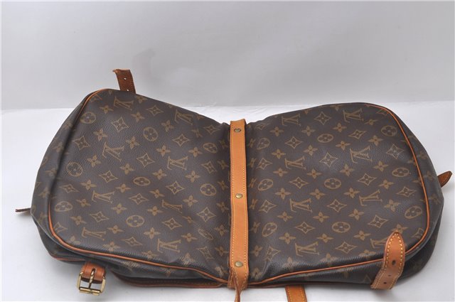 Auth Louis Vuitton Monogram Saumur 30 Shoulder Cross Body Bag M42256 LV 1760D