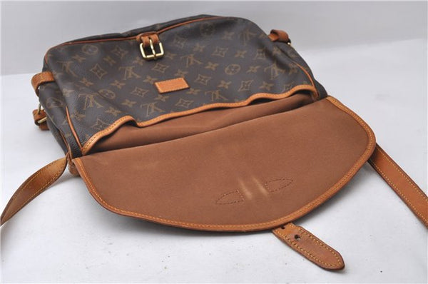 Auth Louis Vuitton Monogram Saumur 30 Shoulder Cross Body Bag M42256 LV 1760D