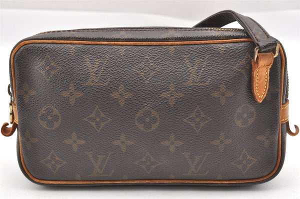 Auth Louis Vuitton Monogram Marly Bandouliere Shoulder Cross Bag M51828 LV 1761I