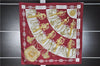 Authentic HERMES Carre 90 Scarf "cliquetis" Silk Bordeaux Red 1762F