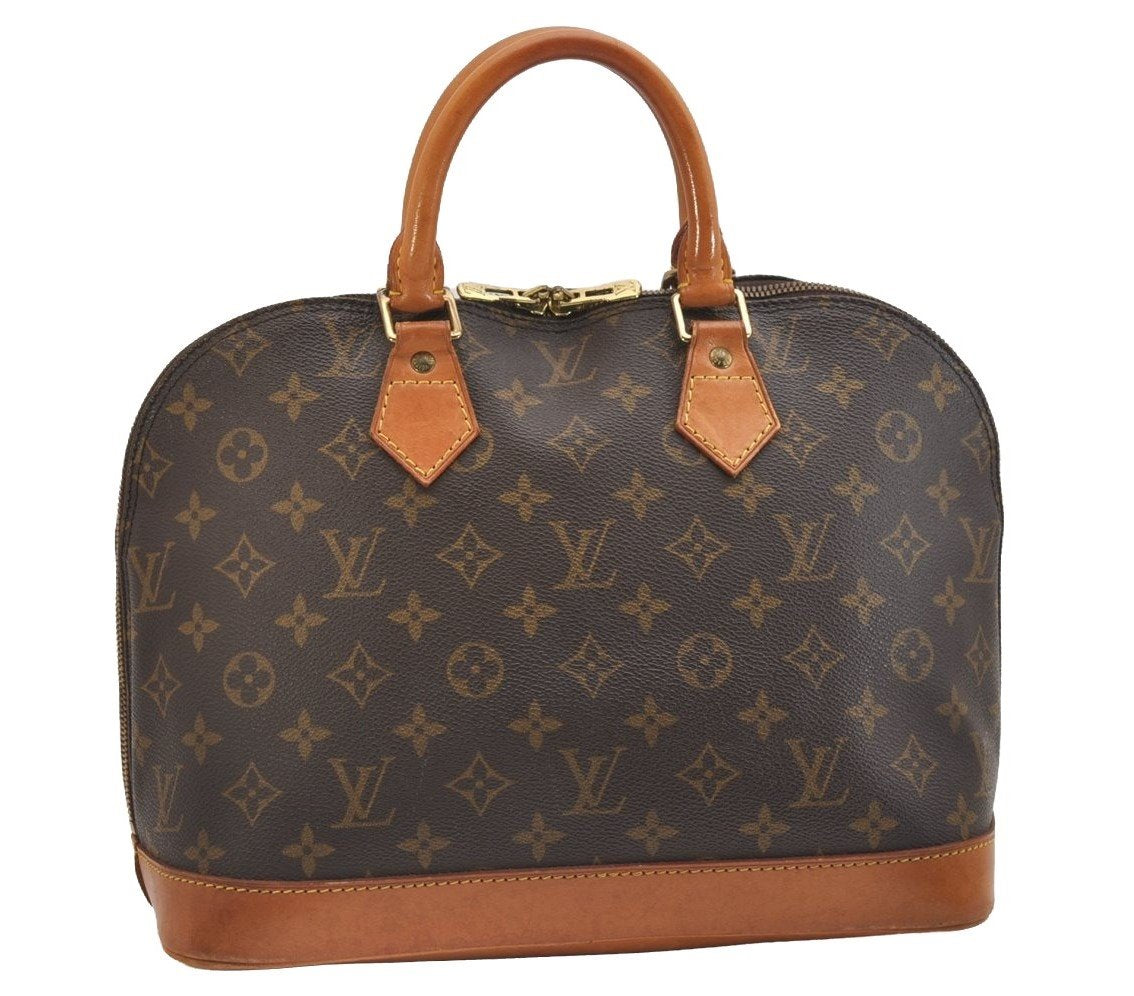 Authentic Louis Vuitton Monogram Alma Hand Bag Purse M51130 LV 1762I