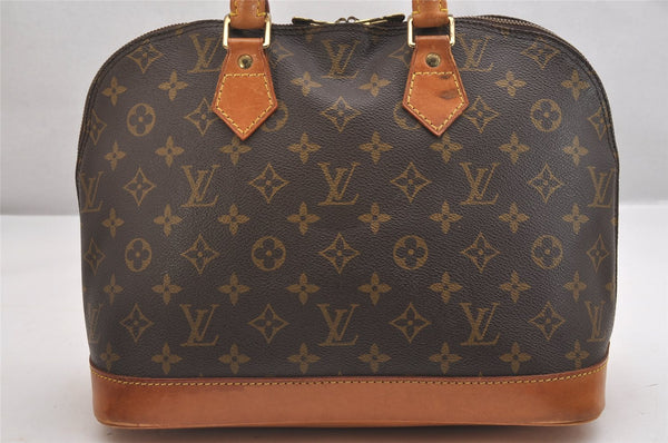 Authentic Louis Vuitton Monogram Alma Hand Bag Purse M51130 LV 1762I