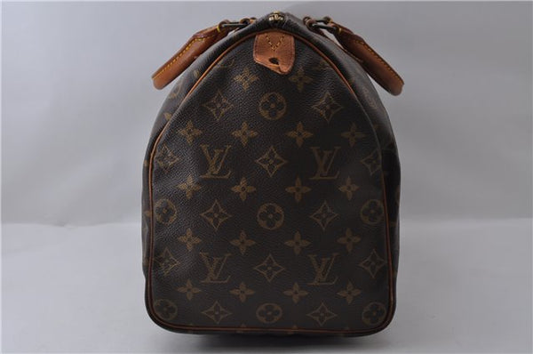 Authentic Louis Vuitton Monogram Speedy 35 Hand Bag M41524 LV 1765D