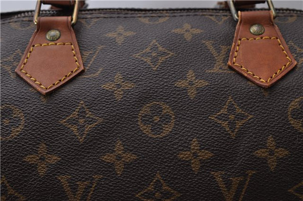 Authentic Louis Vuitton Monogram Speedy 35 Hand Bag M41524 LV 1765D