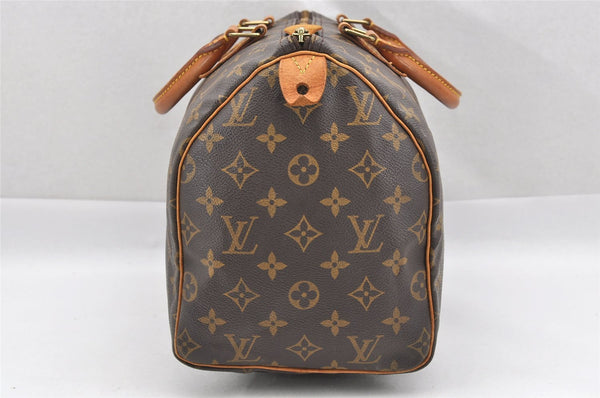 Authentic Louis Vuitton Monogram Speedy 30 Hand Boston Bag M41526 LV 1765I