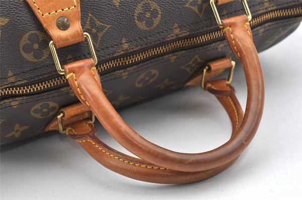 Authentic Louis Vuitton Monogram Speedy 30 Hand Boston Bag M41526 LV 1765I