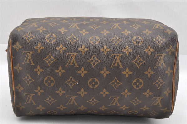 Authentic Louis Vuitton Monogram Speedy 30 Hand Boston Bag M41526 LV 1765I