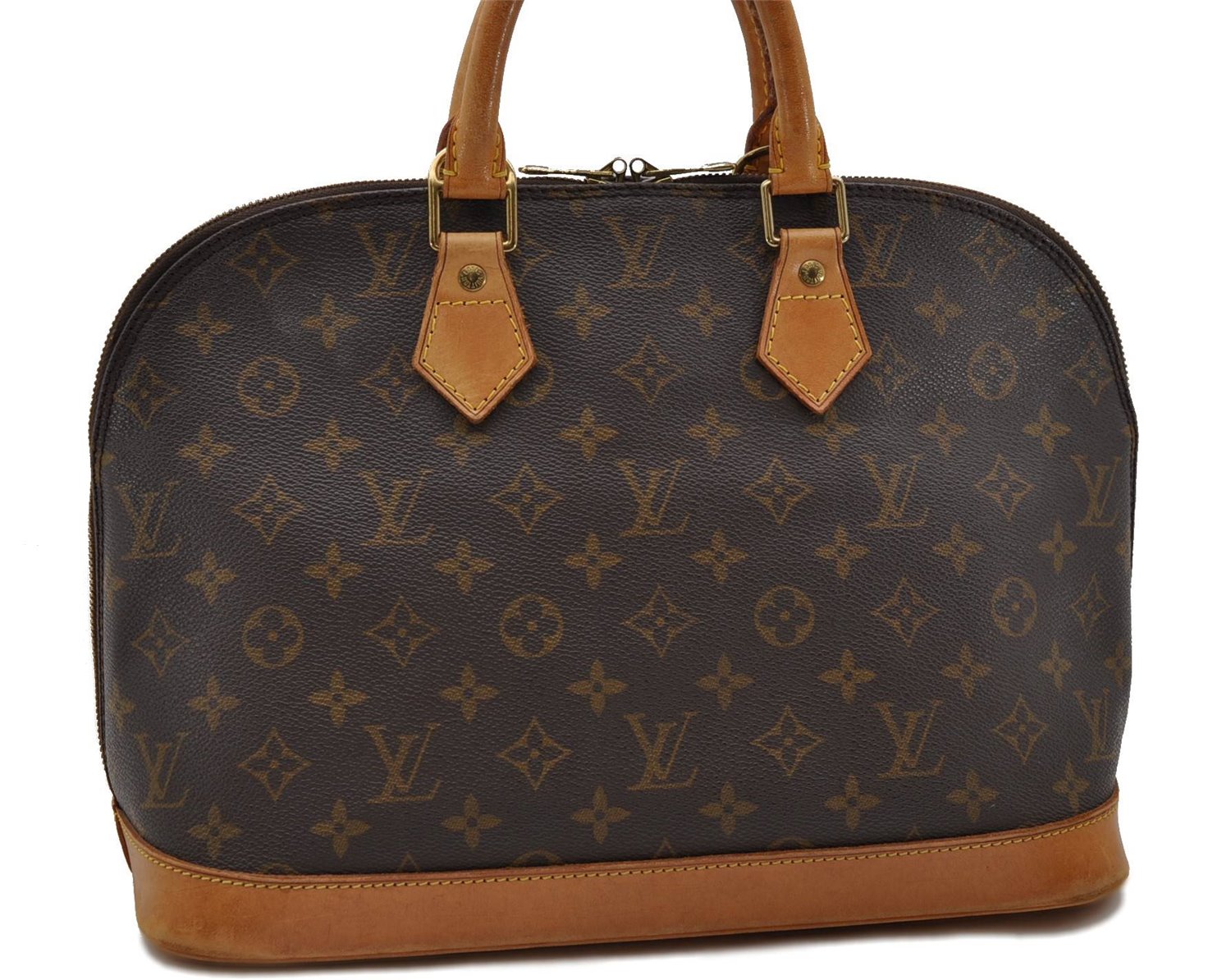 Authentic Louis Vuitton Monogram Alma Hand Bag M51130 LV 1766D