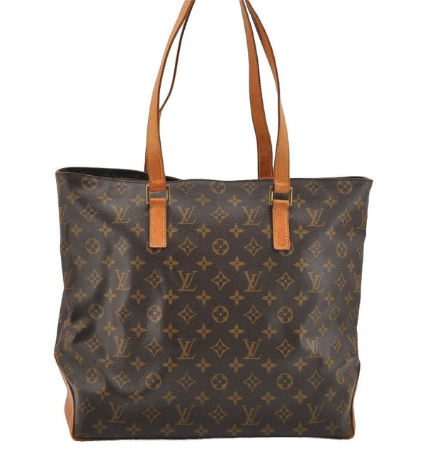 Authentic Louis Vuitton Monogram Cabas Mezzo Shoulder Tote Bag M51151 LV 1766I