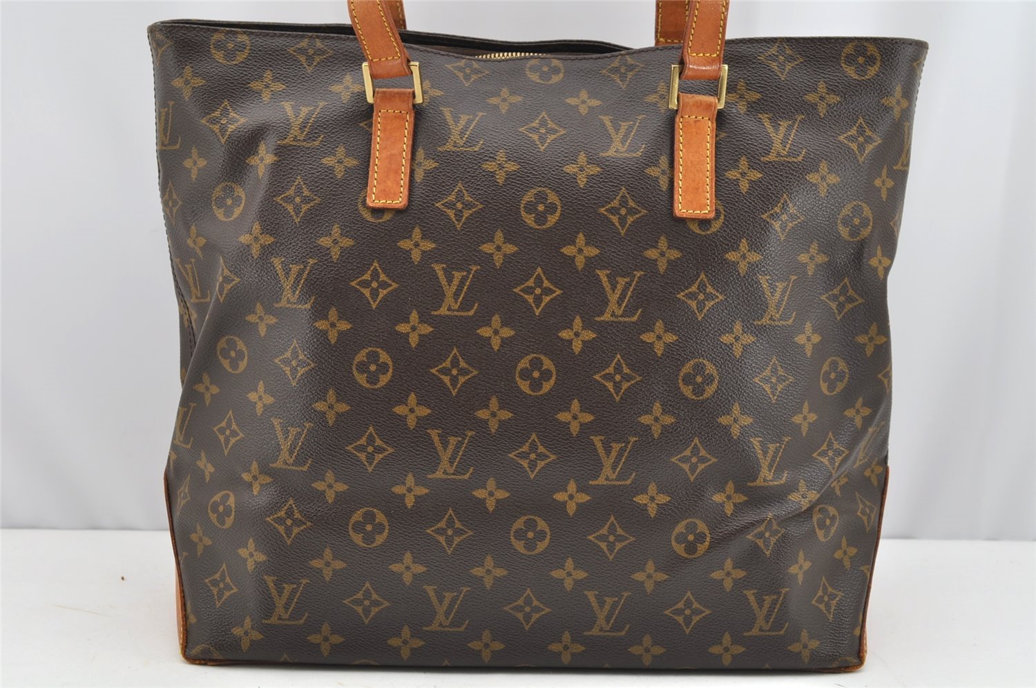 Authentic Louis Vuitton Monogram Cabas Mezzo Shoulder Tote Bag M51151 LV 1766I