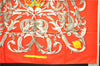 Authentic HERMES Carre 90 Scarf "LE MORS A LA CONETABLE" Silk Red 1767E