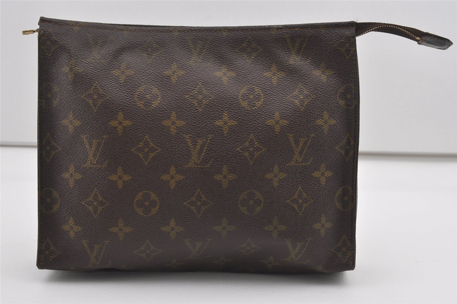 Authentic Louis Vuitton Monogram Poche Toilette 26 M47542 Cosmetics Pouch 1767I