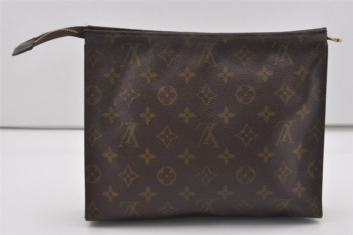 Authentic Louis Vuitton Monogram Poche Toilette 26 M47542 Cosmetics Pouch 1767I