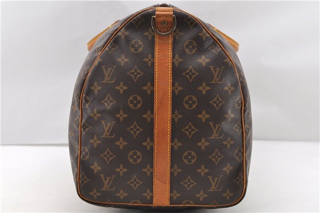 Auth Louis Vuitton Monogram Keepall Bandouliere 55 Boston Bag M41414 LV 1768D