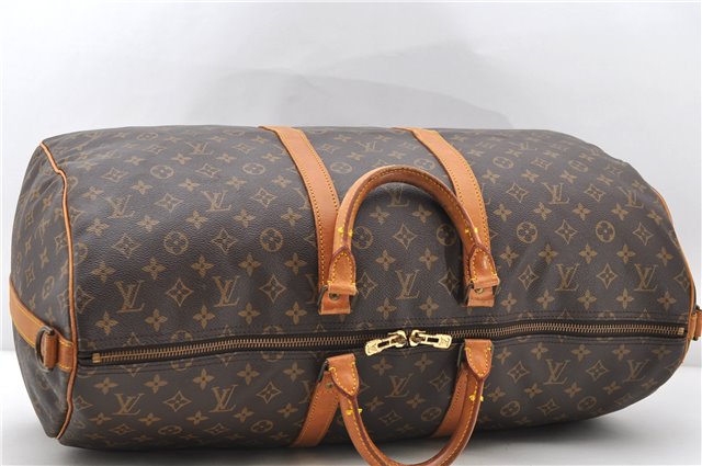 Auth Louis Vuitton Monogram Keepall Bandouliere 55 Boston Bag M41414 LV 1768D