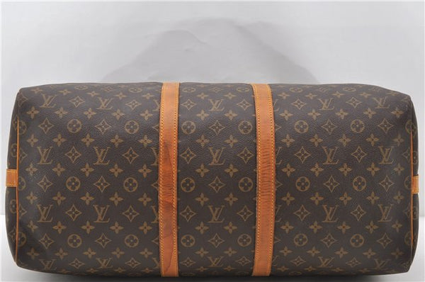 Auth Louis Vuitton Monogram Keepall Bandouliere 55 Boston Bag M41414 LV 1768D