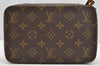 Auth Louis Vuitton Monogram Poche Monte Carlo GM Jewelry Case Old Model LV 1768I