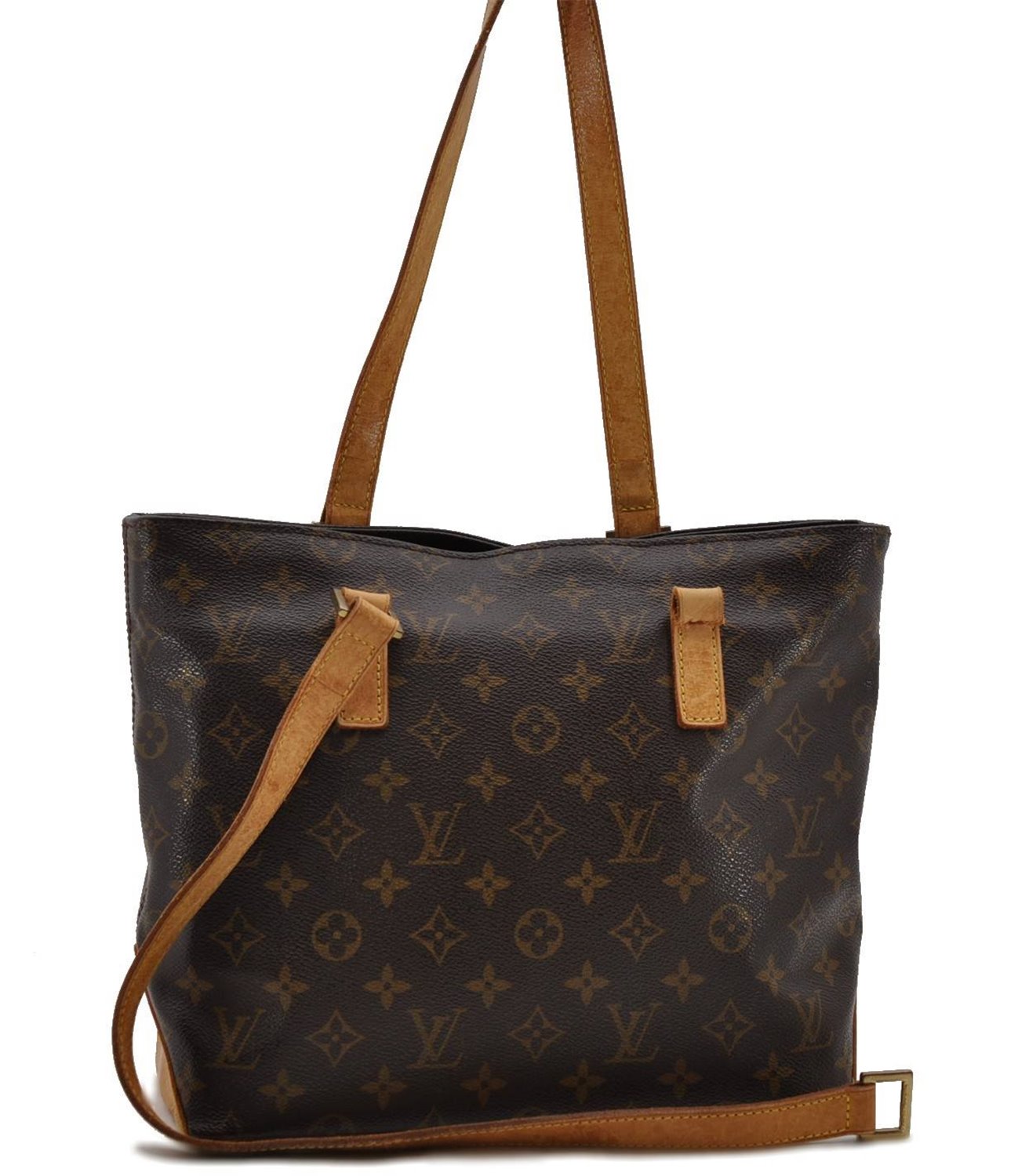 Authentic Louis Vuitton Monogram Cabas Piano Tote Bag M51148 LV Junk 1769D