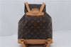 Authentic Louis Vuitton Monogram Montsouris MM Backpack M51136 LV 1770D