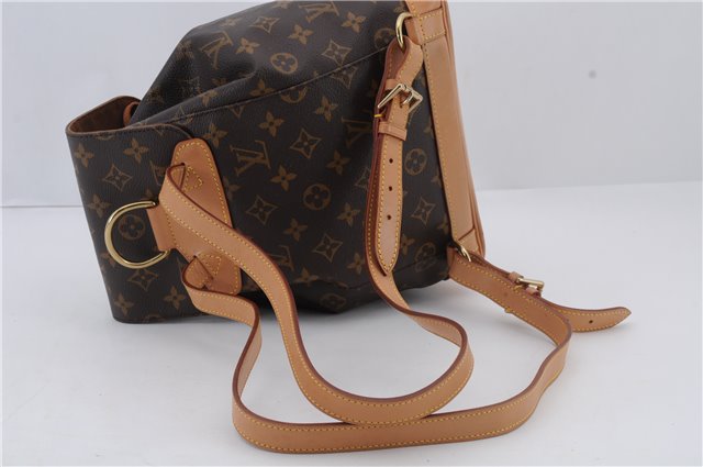 Authentic Louis Vuitton Monogram Montsouris MM Backpack M51136 LV 1770D