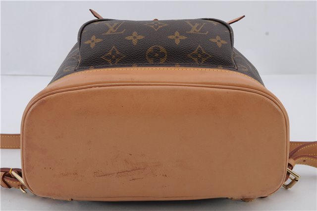 Authentic Louis Vuitton Monogram Montsouris MM Backpack M51136 LV 1770D