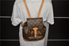 Authentic Louis Vuitton Monogram Montsouris MM Backpack M51136 LV 1770D