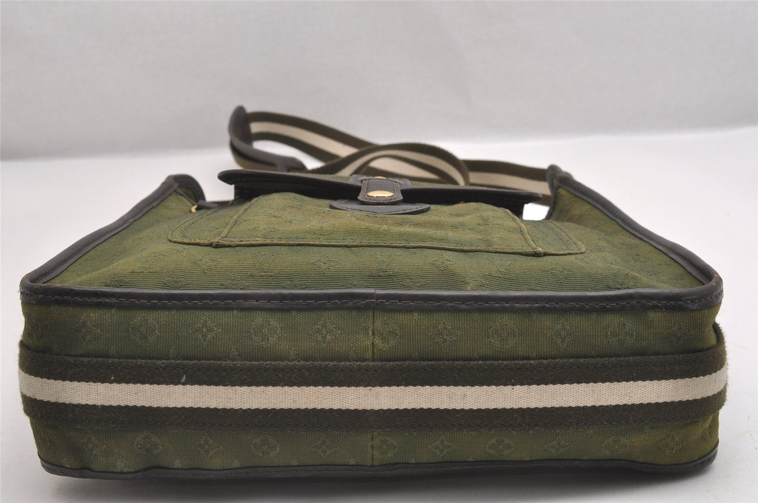 Authentic Louis Vuitton Monogram Mini Besace Mary Kate Shoulder Bag Green 1770I