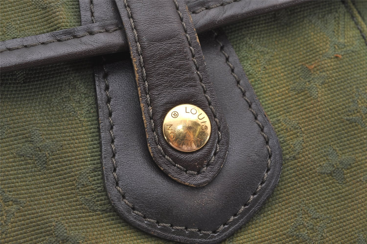 Authentic Louis Vuitton Monogram Mini Besace Mary Kate Shoulder Bag Green 1770I