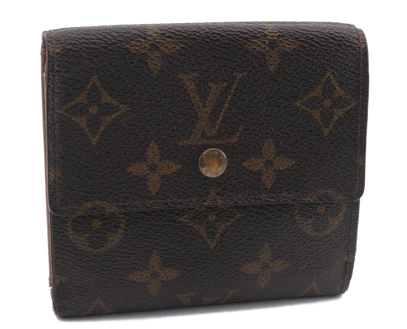 Auth LOUIS VUITTON Monogram Porte Monnaie Billet Carte Credit M61652 LV 1771C