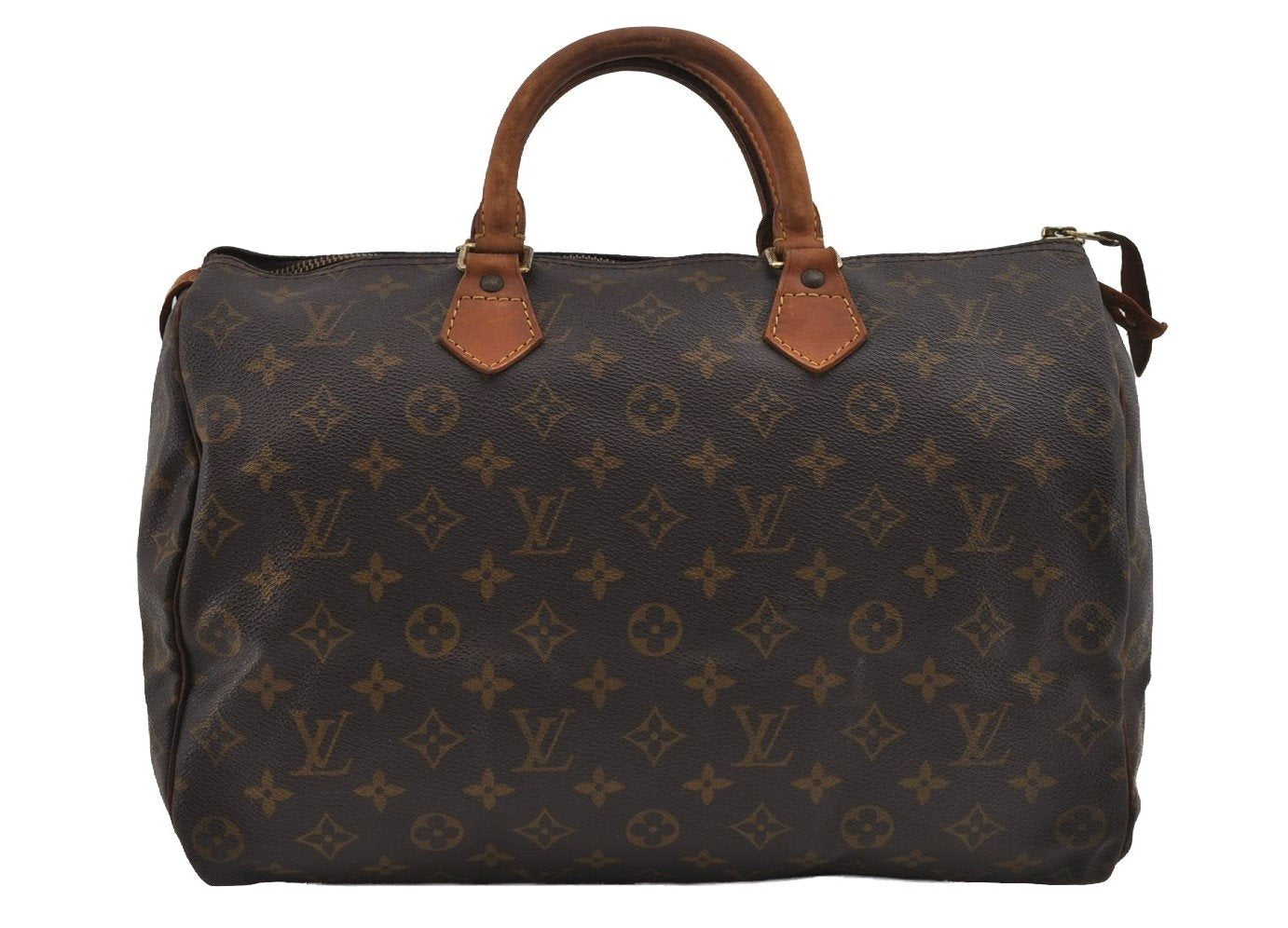 Authentic Louis Vuitton Monogram Speedy 35 Hand Boston Bag M41524 LV 1771I