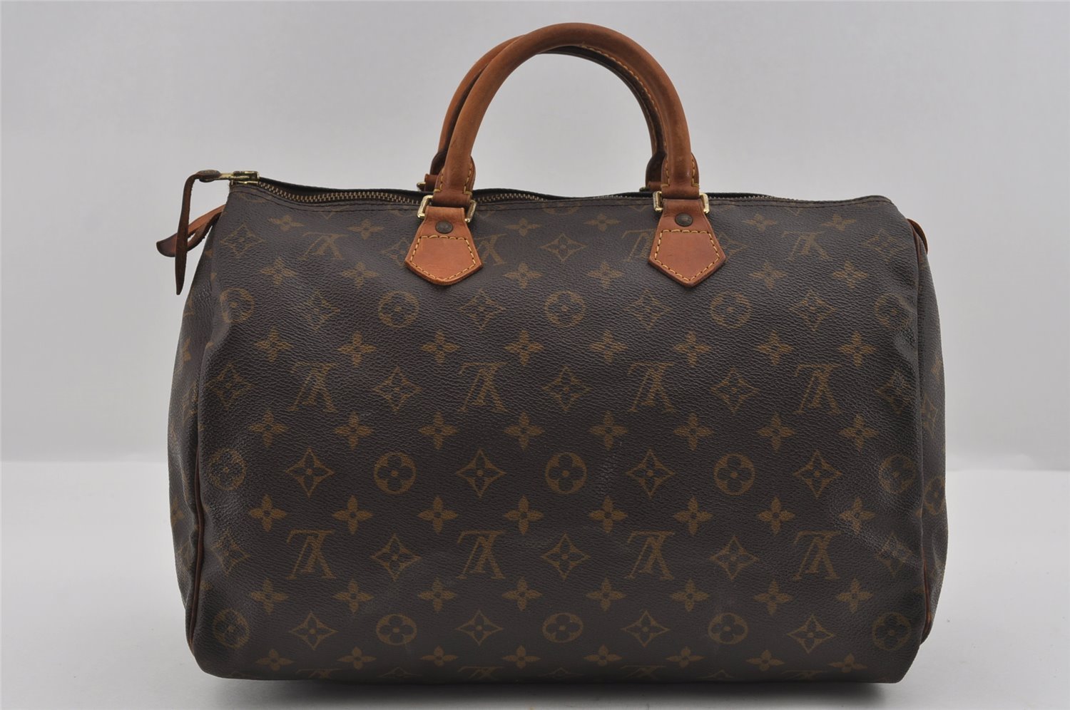 Authentic Louis Vuitton Monogram Speedy 35 Hand Boston Bag M41524 LV 1771I