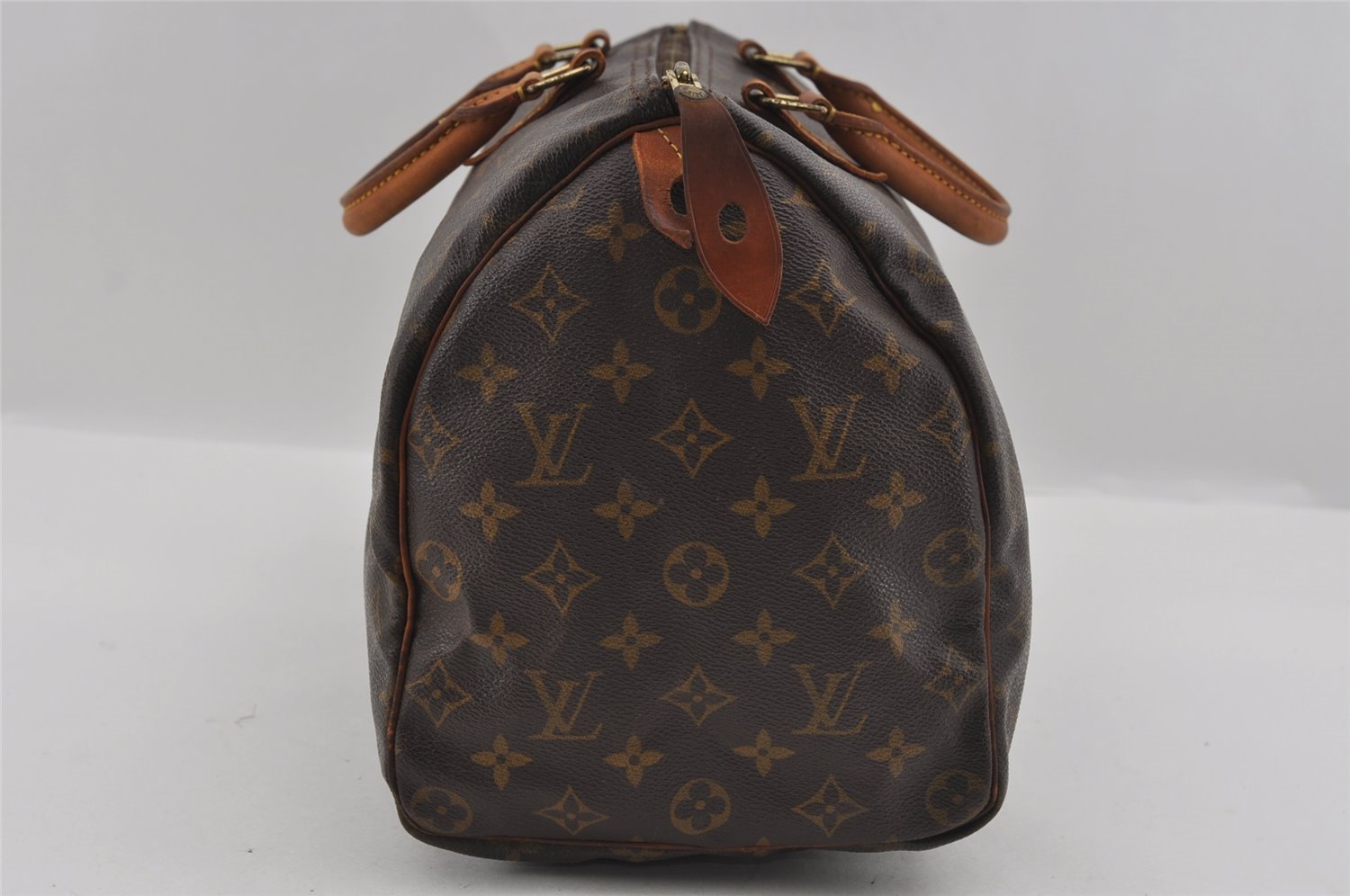 Authentic Louis Vuitton Monogram Speedy 35 Hand Boston Bag M41524 LV 1771I