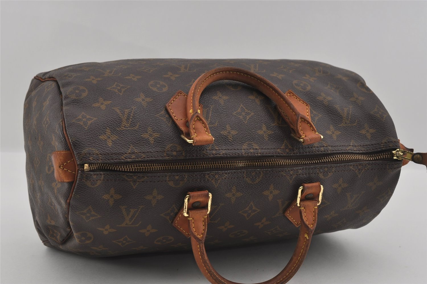 Authentic Louis Vuitton Monogram Speedy 35 Hand Boston Bag M41524 LV 1771I