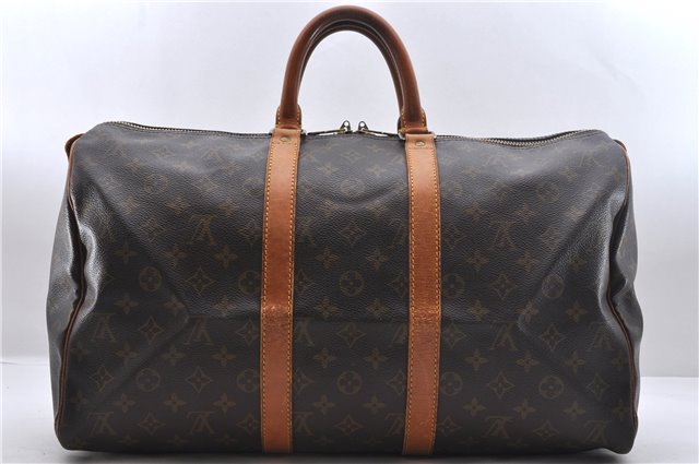 Authentic Louis Vuitton Monogram Keepall 45 Boston Bag M41428 LV 1773D