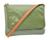 Auth Louis Vuitton Vernis Thompson Street Shoulder Bag Green M91009 LV 1773I